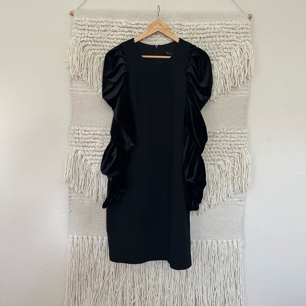 Black Halo Archer Velvet Dress NWT